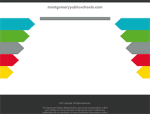 Tablet Screenshot of montgomerypublicschools.com